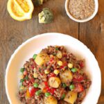 Nourish Your Day: Lentil Quinoa Bowl with Roasted Veggies