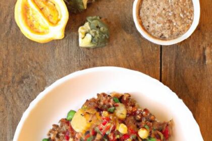 Nourish Your Day: Lentil Quinoa Bowl with Roasted Veggies