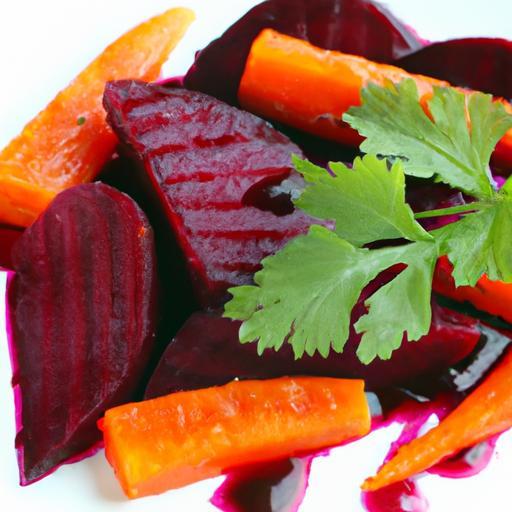 Vibrant Roasted Beets & Carrots with Creamy Bliss