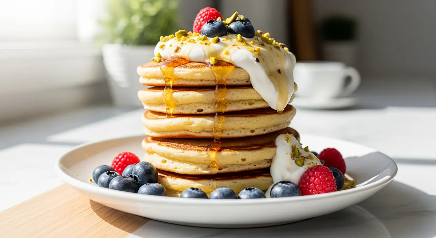 Fluffy Greek Yogurt Pancakes
