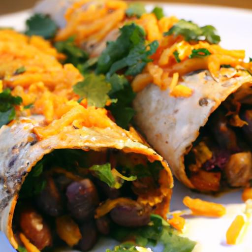 Hearty Black Bean & Sweet Potato Burritos: flavorful & Filling