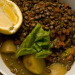 Hearty Smoky Lentil Stew with Leeks, Potatoes & Chorizo
