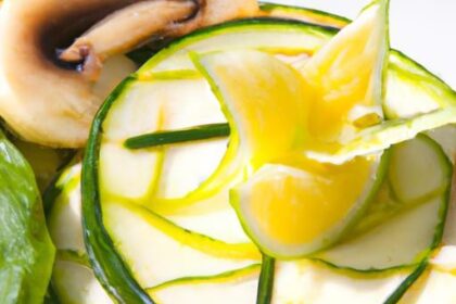 Zesty Zucchini Carpaccio: A Refreshing Lemon-Infused Delight
