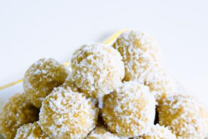 Zesty Coconut Lemon Energy Balls: A Bright Boost Snack