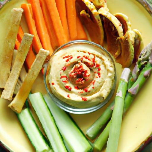 Crunchy ⁤Veggie Sticks Perfectly Paired with⁢ Creamy Hummus