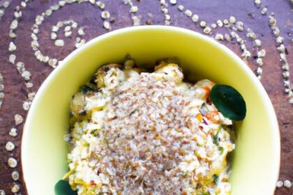 Wholesome Quinoa Lentil Bowl with Creamy Tahini Drizzle