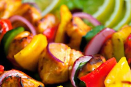 Vibrant Chicken Skewers: A Colorful Culinary Adventure