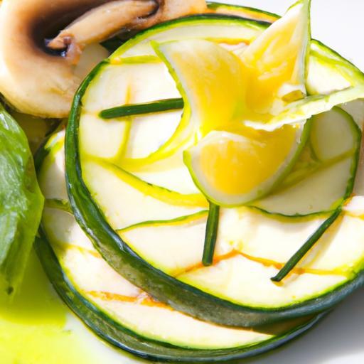 Zesty Zucchini Carpaccio: A Refreshing Lemon-Infused Delight