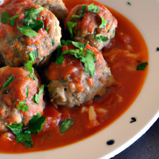 Savory Turkey Meatballs Simmered in Rich Tomato Sauce