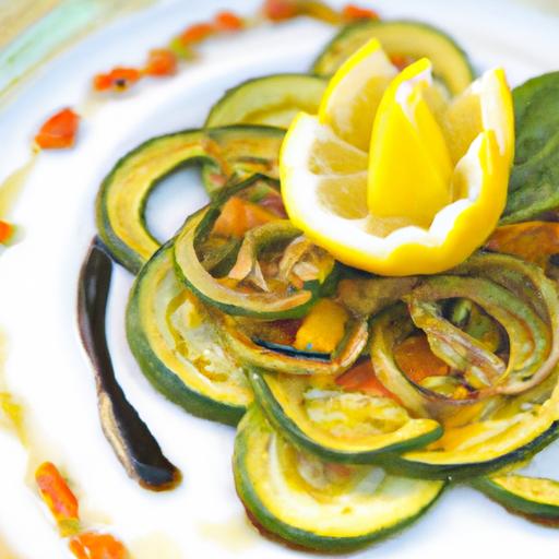 Zesty Zucchini Carpaccio: A Refreshing Lemon-infused Delight