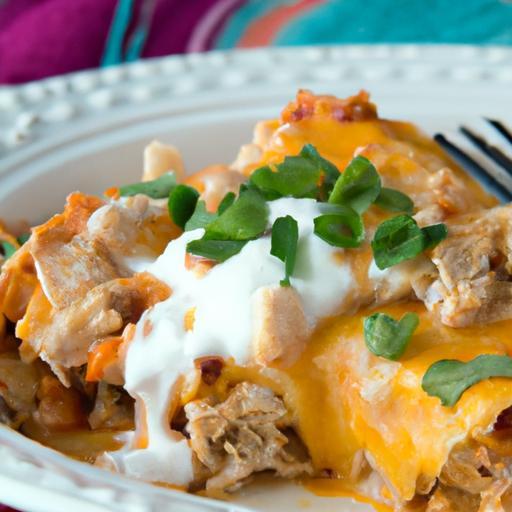 Cheesy Chicken Enchilada Casserole: A Flavorful Feast