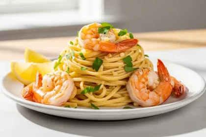 Shrimp Scampi with Linguine