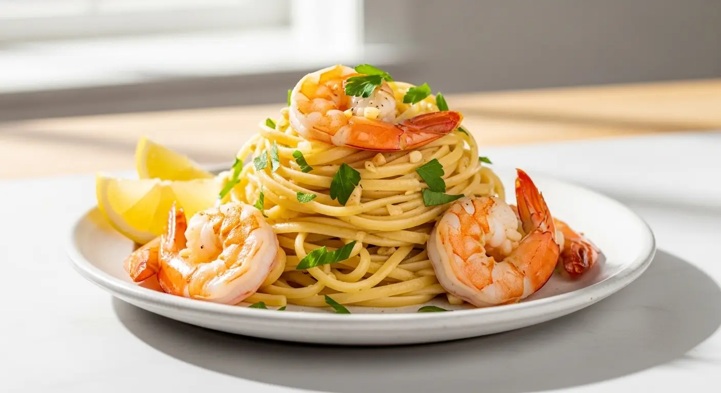 Shrimp Scampi with Linguine