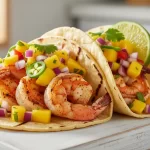 Shrimp Tacos with Zesty Mango Salsa