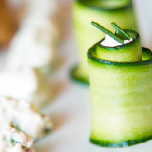 Fresh & Flavorful: Cucumber rolls with Cream Cheese Delight