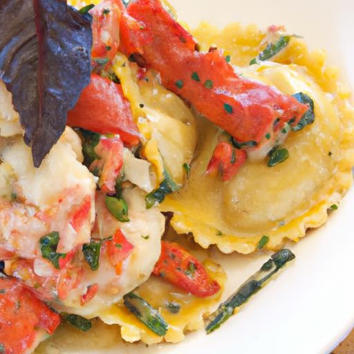 Decadent Lobster Ravioli Drizzled in Zesty Lemon Butter