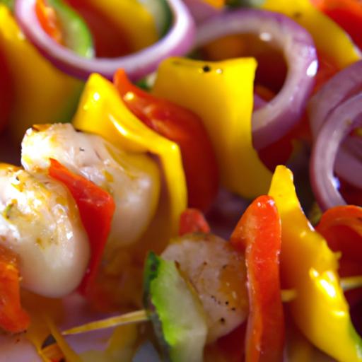 Savor the Flavor: Monkfish and Bell Pepper Skewers Delight