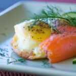 Savory Baked Eggs with Salmon and Fresh Dill Delight