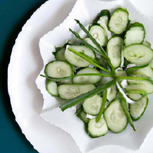 Refreshing Cucumber Salad with Creamy Yogurt & Dill Twist