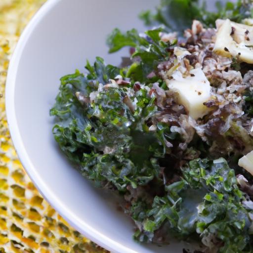 Nutritious Kale Quinoa Salad with Creamy Tahini Dressing