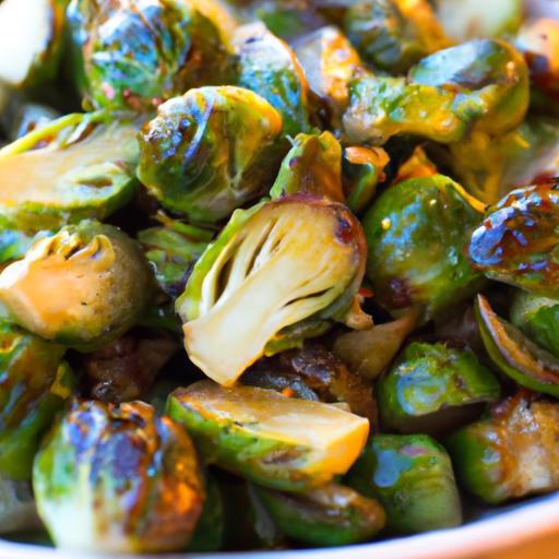 Tangy Balsamic Roasted Brussels Sprouts: A Crisp Delight