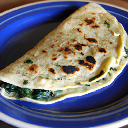 Melted Magic: Crafting Perfect Cheese & Spinach Quesadillas