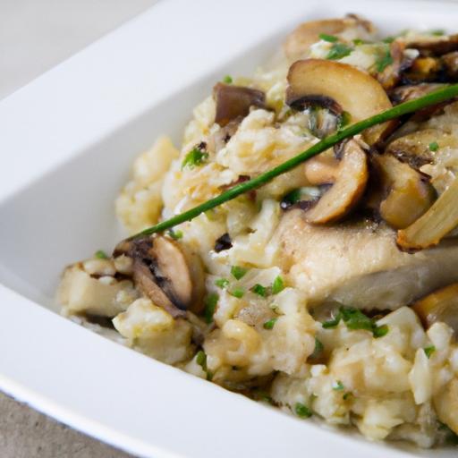 Savor the Creamy Delight of Chicken and Mushroom Risotto