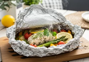 Sizzling Foil Packet Fish