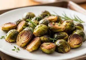 Tangy Balsamic Roasted Brussels Sprouts