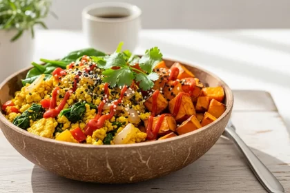 Tofu Scramble & Sweet Potato Bowl