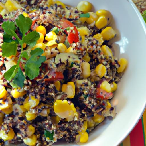 Vibrant Quinoa Salad with Corn & Black Beans Delight