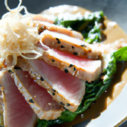 Savor the Flavors: Seared Tuna with Rice and bok Choy Delight