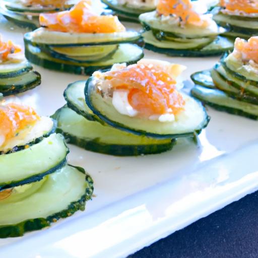 Fresh ⁣& ‍Fancy: Cucumber Bites‍ with Smoked Salmon Delight