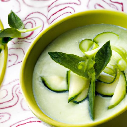 Refreshing Cucumber Mint Gazpacho: A Cool Summer Delight