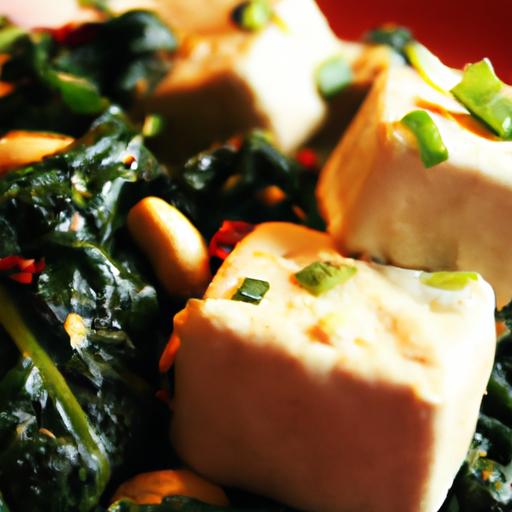 Vibrant Vegan Palak Paneer: ⁣Tofu ⁣Takes the Spotlight