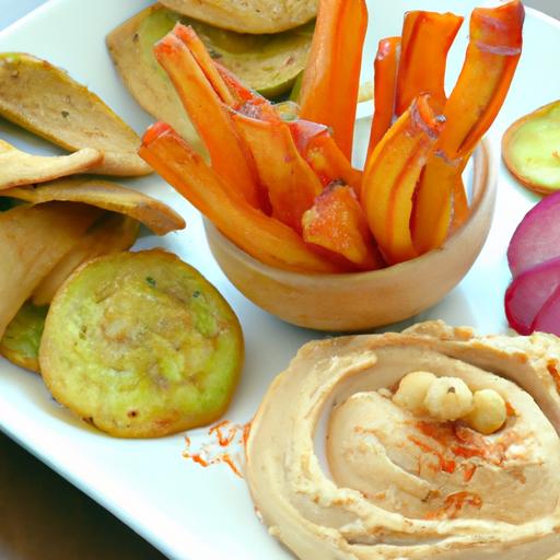 crunchy Delights: Vegetable Chips Perfect ​with creamy Hummus