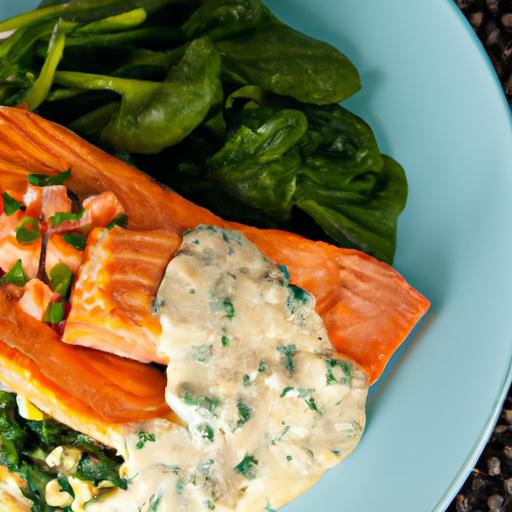 Creamy Spinach salmon: A Flavorful, Nutritious Delight