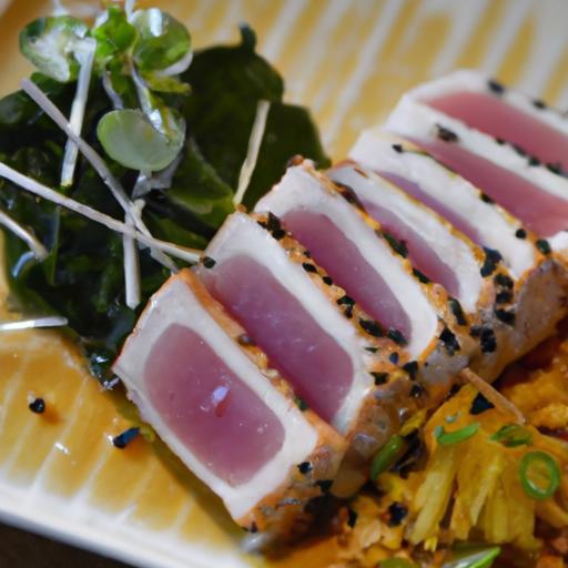 Savor the Flavors: Seared Tuna with Rice and Bok Choy Delight