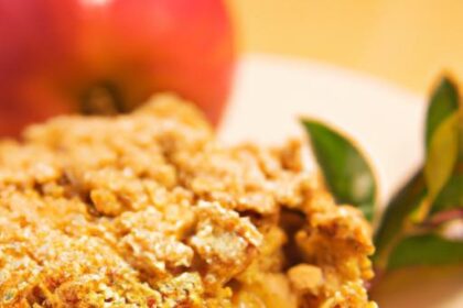Cozy Up with Irresistible Chai-Spiced Apple Crumble Bliss