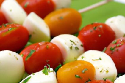 Fresh Caprese Skewers: Cherry Tomato & Mozzarella Delight