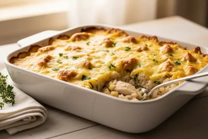 Comfort Meets Creamy: Chicken & Rice Casserole Delight