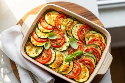 Sun-Kissed Zucchini and Tomato Gratin