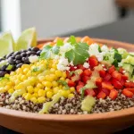 Vibrant Quinoa Salad with Corn & Black Beans Delight