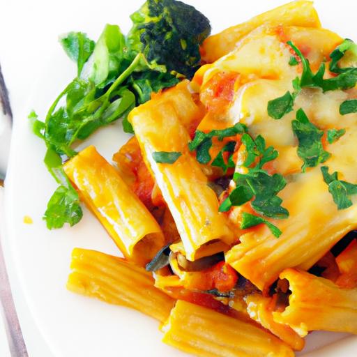 Hearty vegetarian Baked Ziti: A Flavorful Meatless Twist