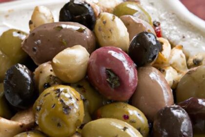 Flavorful Marinated Garlic Herb Olives: A Savory Delight