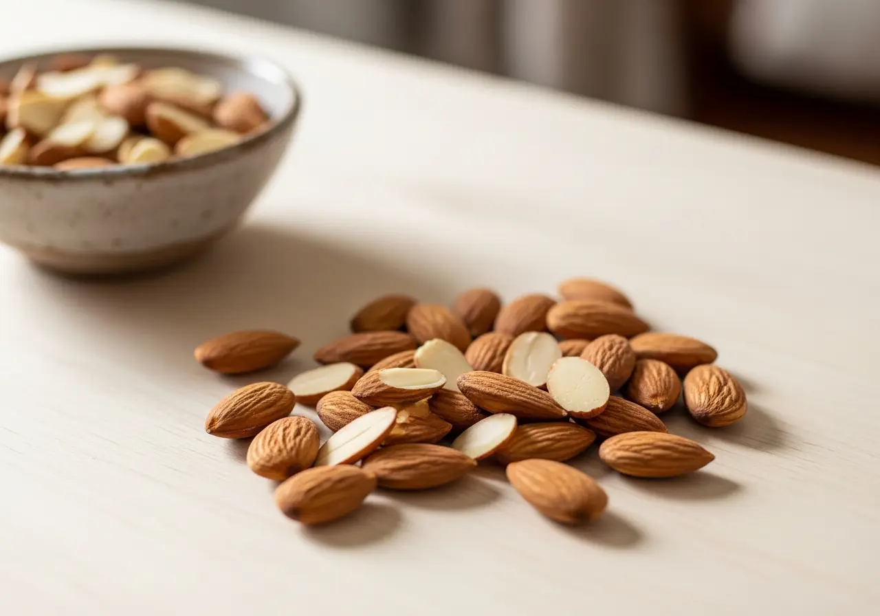 A Handful of Sliced Almonds