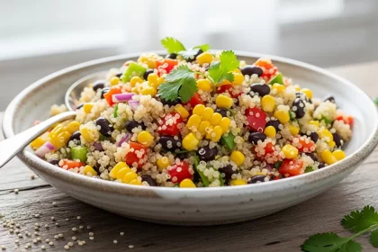 Colorful Quinoa Salad with Corn & Black Beans
