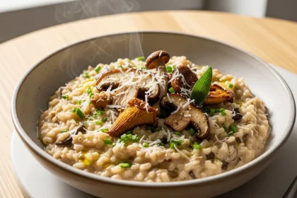 Decadent Creamy Mushroom Risotto