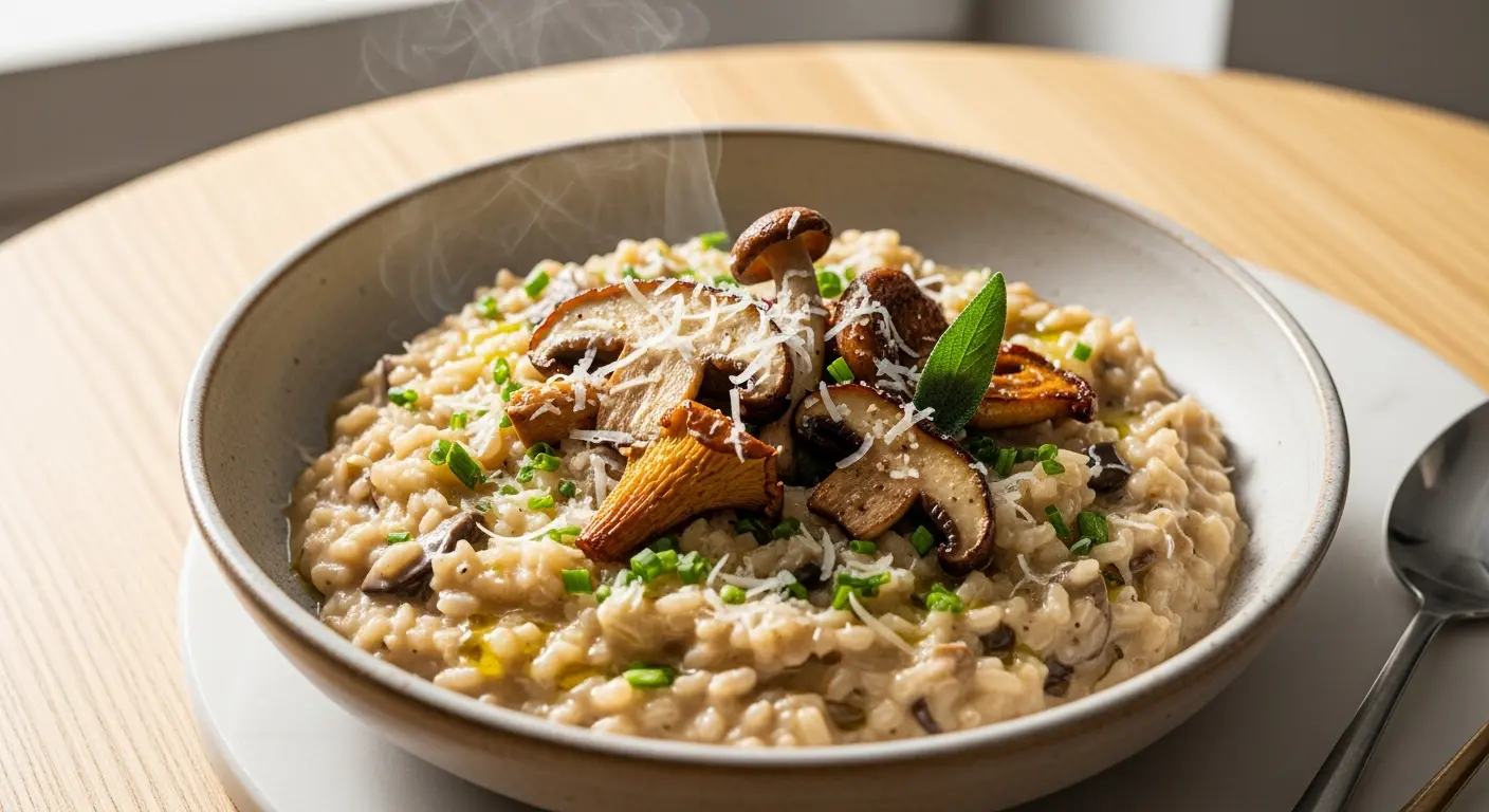 Decadent Creamy Mushroom Risotto