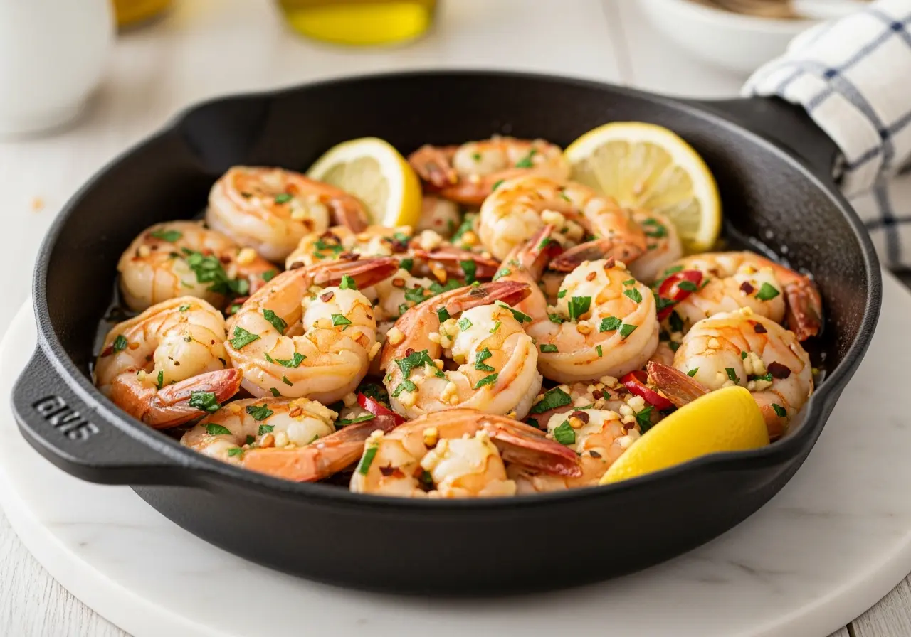 Garlic Parsley Sautéed Shrimp Delight